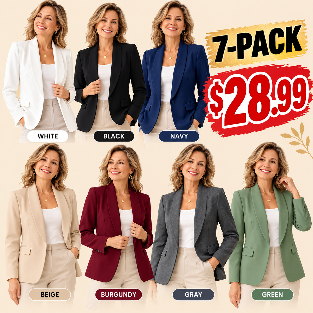🔥Women's open-front blazers