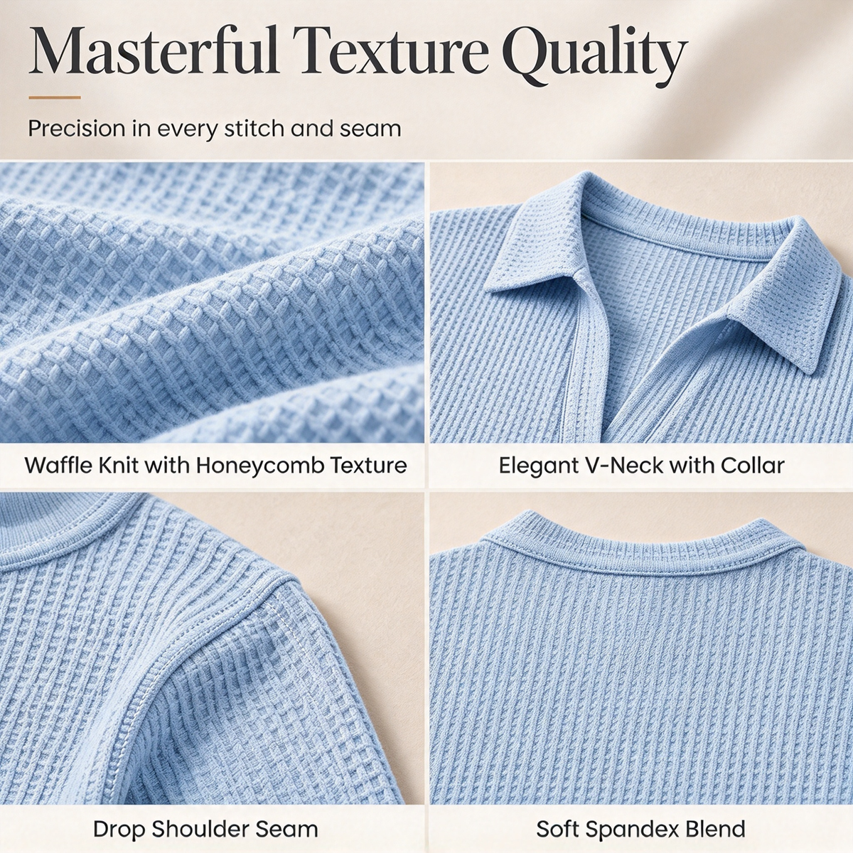 Best-Seller 🏆🧶 Women's V-Neck Long-Sleeve Knit Top