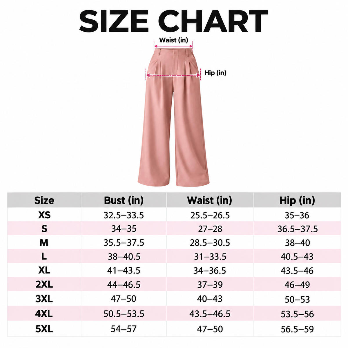 🔥Autumn Sale– High Waisted Pleated Wide Leg Waffle Work Pants with Side Pockets