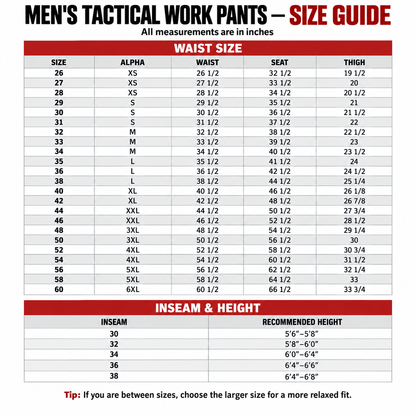 🔥Men's 8-Pack 10-Pocket Heavy Duty zipper waterproof tactical Work Pants