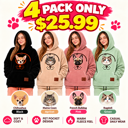 Pet Carrier Sweatshirt with Front Pocket Cozy Hands Free Puppy Kitten Holder Hoodie Casual Comfortable Pullover for Daily Walking Travel Versatile Wear