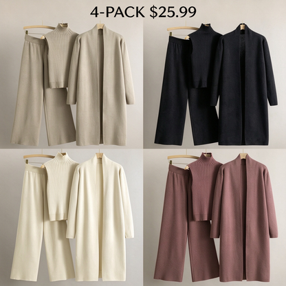 Women's three-piece trench coat set✨