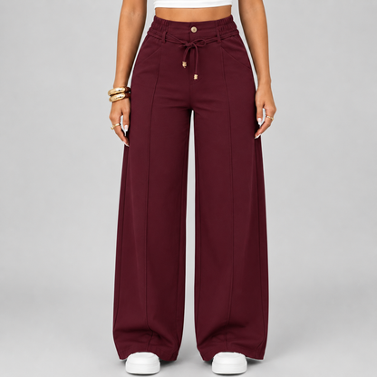 💥Last Day Promotion💥New Autumn Drawstring High Waist Wide Leg Pants