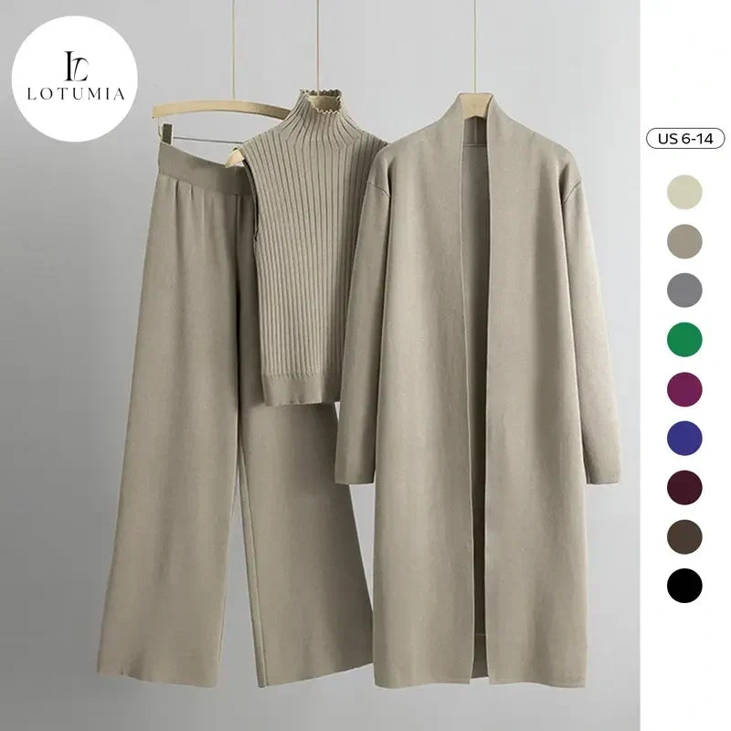 Women's three-piece trench coat set✨
