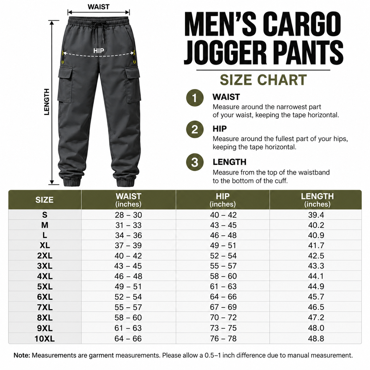 🔥 BESTSELLER | 8PCS $24.63 | Men's Multi-Pocket Cargo Jogger Pants