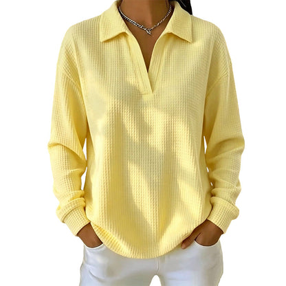 Best-Seller 🏆🧶 Women's V-Neck Long-Sleeve Knit Top