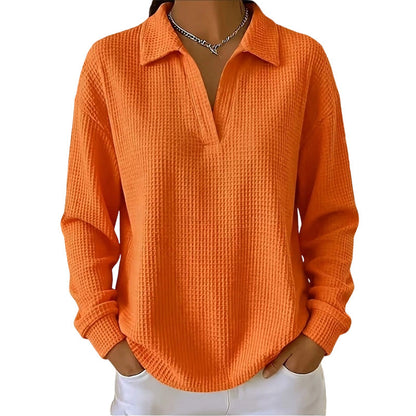 Best-Seller 🏆🧶 Women's V-Neck Long-Sleeve Knit Top