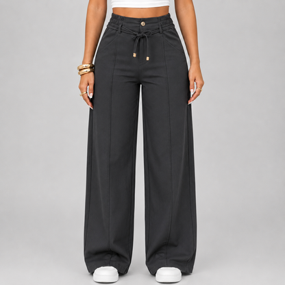💥Last Day Promotion💥New Autumn Drawstring High Waist Wide Leg Pants