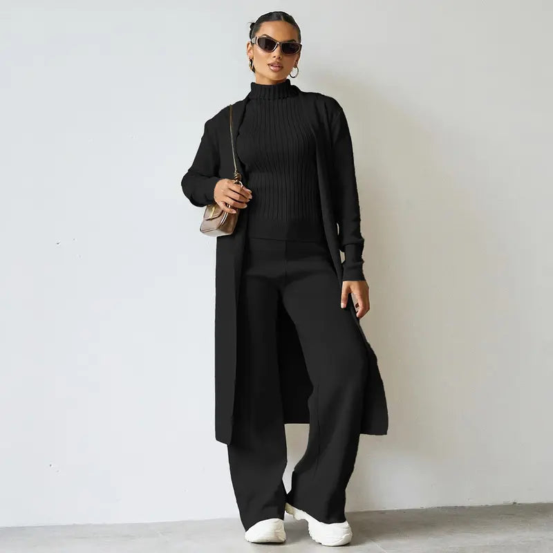 Women's three-piece trench coat set✨